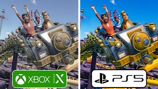 Planet Coaster 2 PS5 vs Xbox Series X Graphics Comparison [upl. by Tracee]