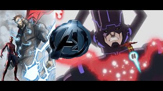 Avengers VS Galactus UCM Style Los vengadores los heroes mas poderosos del planeta [upl. by Clareta]