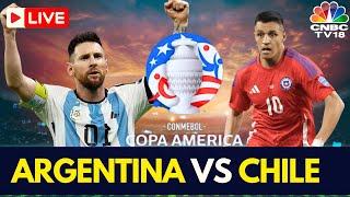 🔴Argentina vs Chile LIVE Score  Copa America 2024 LIVE  Lionel Messi  MetLife Stadium USA  N18G [upl. by Ioab]