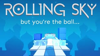 Rolling Sky but youre the ball Tetris [upl. by Gettings840]