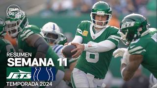 Indianapolis Colts vs New York Jets  Resumen NFL en español  Semana 11  NFL Highlights 2024 [upl. by Meave]