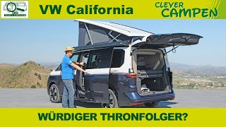 Live vor Ort  Premiere des neuen VW California 2024  Ein würdiger Thronfolger  Clever Campen [upl. by Ahsoyek]