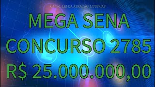 Mega Sena 2785 tabelas do canal [upl. by Sheaff]