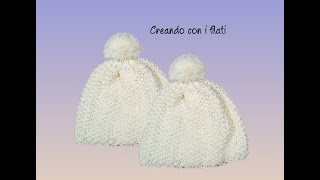 Cappello quotBabyquot 36 anni tutorial ai ferri 💕Creando con i filati💕 [upl. by Anthe]