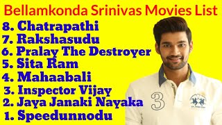 Bellamkonda Srinivas Top 8 South Hindi Dubbed Movies List  Sai Srinivas All Movies List Filmy Facts [upl. by Ronald557]