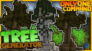 Minecraft Tree Generator in only one command 18 [upl. by Hatfield24]