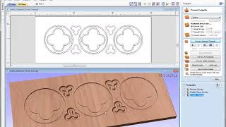 Gothic Quatrefoil  25D Toolpaths  V9 [upl. by Helali432]