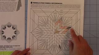 Twinkle Star Quilt Tutorial  2  Fabric Mapping Part 1 Quiltworx Pattern [upl. by Oninotna950]