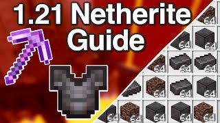 NEW Ultimate Minecraft 121 Netherite Mining Guide  Best Way to Get Netherite  Ancient Debris [upl. by Tonry]