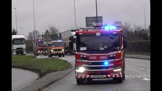 Very Rare Winsfords Two Pumps amp Major Rescue Unit Responding  Cheshire Fire amp Rescue Service [upl. by Meda]