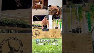 Weighted Military Push Up Test shorts calisthenics [upl. by Lion467]