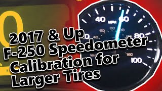 2019 F250 Speedometer Recalibration for Larger Tires [upl. by Miller]