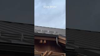 Metal Roof snow Brake gutters homeimprovement rain diy gutterrepair homerepair construction [upl. by Marola244]