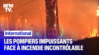 En Australie les pompiers ne parviennent pas à maîtriser ces flammes géantes [upl. by Neenaej]