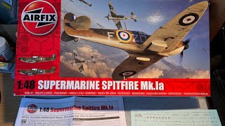 Supermarine Spitfire Mk1a 148 scale Airfix [upl. by Kuth]