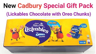 Cadbury Lickables Special Gift Pack  Chocolate with Oreo Chunks unboxing [upl. by Milburn]