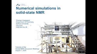 Numerical Simulations in SolidState NMR SIMPSON  Prof Thomas Vosegaard  Session 12 [upl. by Ricketts196]