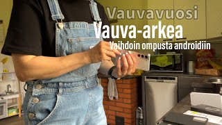 Vauvaarkea 👩‍🍼🛒 Vaihdoin ompusta androidiin 📱  Vauvavuosi 👩‍🍼 [upl. by Dabney]