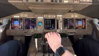 Cockpit view BOEING 747 heavy TAKEOFF from JFK Airport tower amp pilot radio talks [upl. by Megargee]