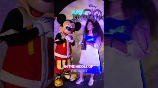 Singing the kingdom hearts song quotHikari 光quot to Mickey and Donald at the Oogie Boogie Bash 2024 [upl. by Elish]