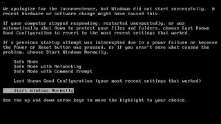 Start Windows Normally Problem Starting Windows  Safe Mode  no welcome windows [upl. by Aisul333]