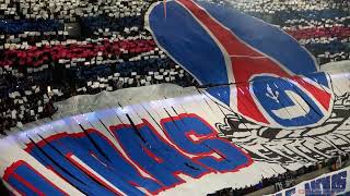 Le tifo quotEnsemble nous sommes invinciblesquot lors de PSG Atletico Madrid 06112024 [upl. by Berke]