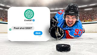 I Let AI Pick My Hockey Shots for 500 [upl. by Freudberg]