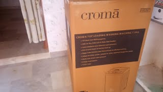 Croma fully automatic washing machine Cromatopload washing machine Croma washing machine [upl. by Wexler]