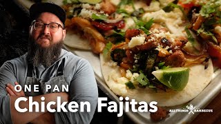 One Pan Chicken Fajitas [upl. by Arutnev202]