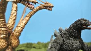 Godzilla Vs King Ghidorah Stop motion [upl. by Kingsley328]