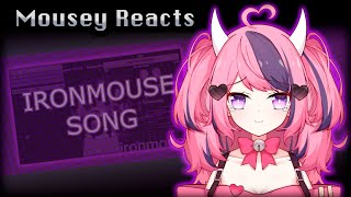 Ironmouse reacts to my Ironmouse Song  old [upl. by Annayoj]