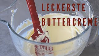 Grundrezept leckerste Buttercreme  Mascarpone Buttercreme  Buttercreme aus 3 Zutaten [upl. by Elleyoj]