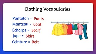 20 MOTS de VOCABULAIRE en ANGLAIS sur les VÊTEMENTS 🧥 [upl. by Olegnaed205]