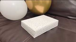 How to wrap a gift without any tape  Japanese gift wrapping technique [upl. by Nimajaneb]