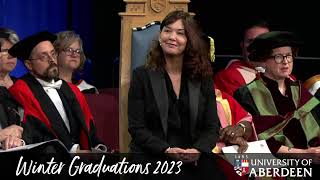 University of Aberdeen Winter Graduations 2023 Thursday 23rd November 11am [upl. by Oryaj654]