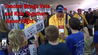 Teacher Brings Vets and Kids Together Honor Flight [upl. by Corrianne]