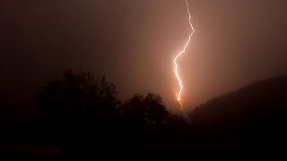 Orages Cévenol du 17 octobre 2024 foudre proche [upl. by Dawn]