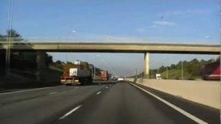 Driving On The M5 From J17 Cribbs Causeway To J21 WestonSuperMare England 19th August 2011 [upl. by Dreher]