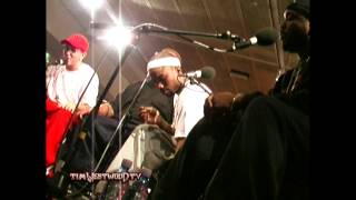 Eminem amp D12 freestyle FULL LENGTH VERSION  backstage in London 2001  Westwood [upl. by Ahsenot]