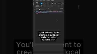 How to make a Leaderstat in Roblox Studio in under 60 seconds [upl. by Sorazal464]