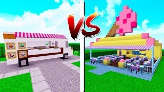 FAZENDO A MELHOR SORVETERIA  Minecraft Batalha de Construção [upl. by Lebanna]