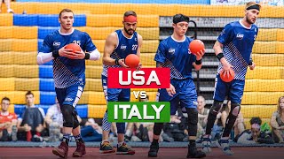 USA vs Italy Match Highlights  2019 Dodgeball World Championships  Day 2 [upl. by Allehc963]