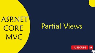 ASPNET CORE MVC  64 Partial Views in ASPNET Core MVC in Telugu [upl. by Louth]