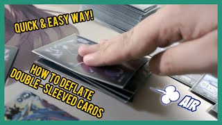 How to Remove Air from Double Sleeved Cards [upl. by Pardo]