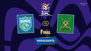 Highlights Final Saint Lucia Kings vs Guyana Amazon Warriors  Final SLK VS GAW [upl. by Scotti]