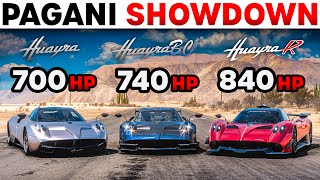 Forza Horizon 5  Pagan Huayra VS Pagani Huayra BC VS Pagani Huayra R  10 Years Of Evolution [upl. by Sirahs340]