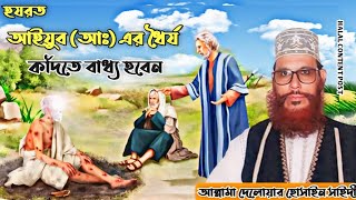 হযরত আইয়ুব নবি আঃ জীবনী শুনলে কেঁদে দিবেন 🥺😥 Allahma Delaware Hossain saidi  Halal content post [upl. by Calysta]