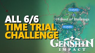 All Time Trial Challenge Simulanka Forest of Blessings Genshin Impact [upl. by Ecaj]