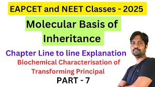 Biochemical Characterisation ofTransforming Principal  Molecular Basis of Inheritance  Part 7 [upl. by Heywood779]