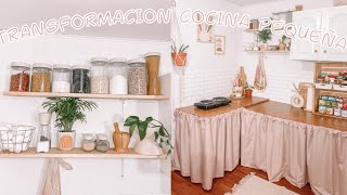 TRANSFORMACIÓN COCINA PEQUEÑA CON POCO DINERO COCINA TIPO INFONAVIT✨ [upl. by Ades]